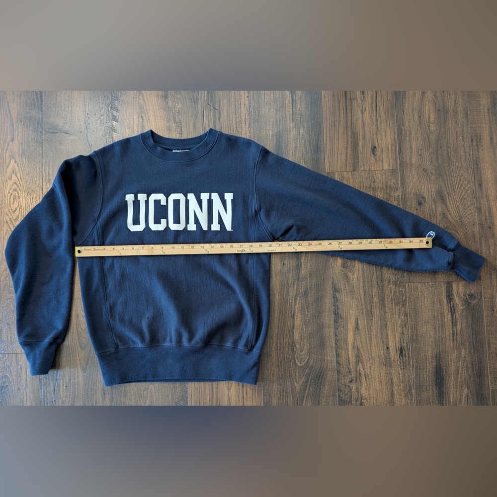 Vintage Champion Reverse Weave UCONN Crewneck Blue Size Small - Picture 6 of 8